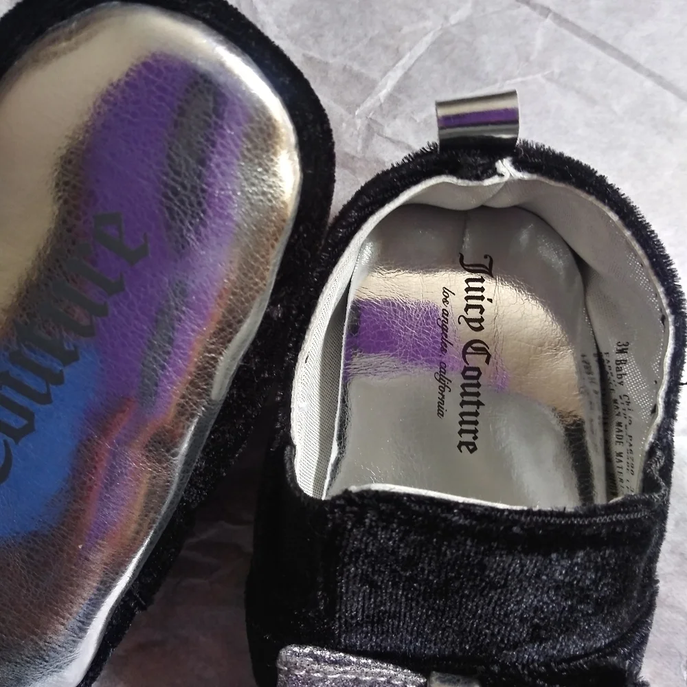 Juicy Couture brand new babies black shoes